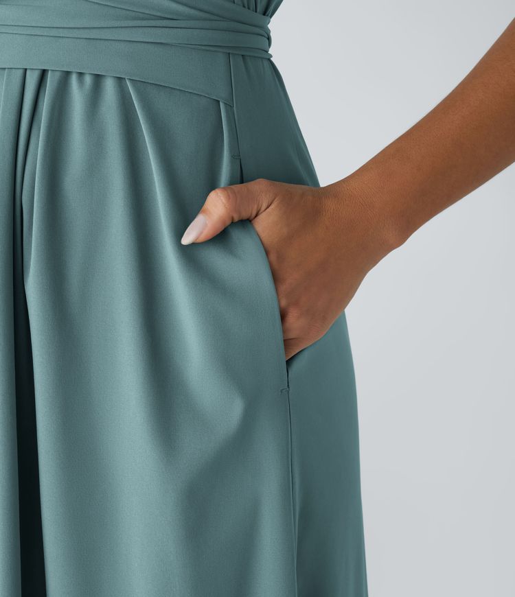 Linda™|Elegante Wikkeljurk met Hoge Taille