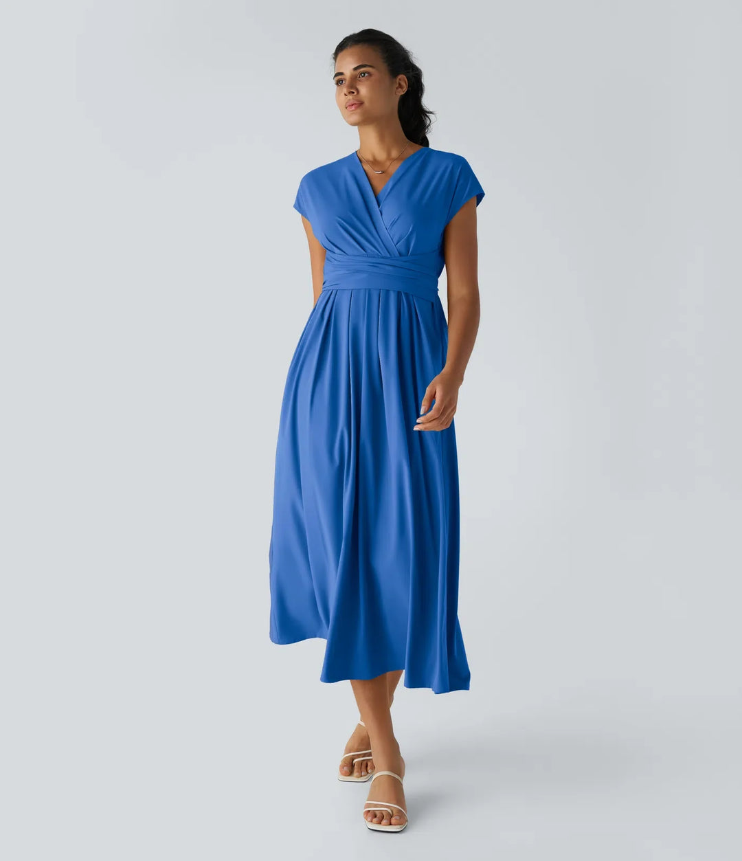 Linda™|Elegante Wikkeljurk met Hoge Taille