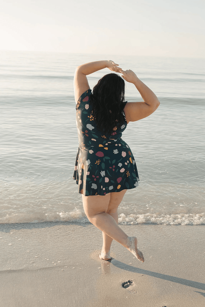 Sophia™|Badpak met ruches en ingebouwde beha