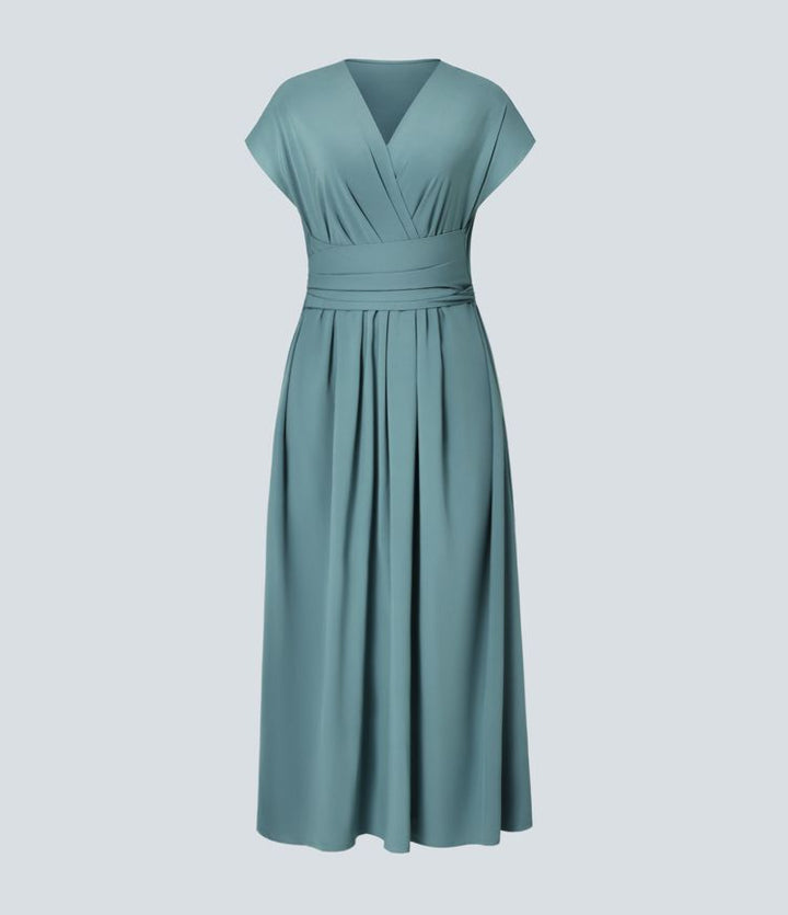 Linda™|Elegante Wikkeljurk met Hoge Taille
