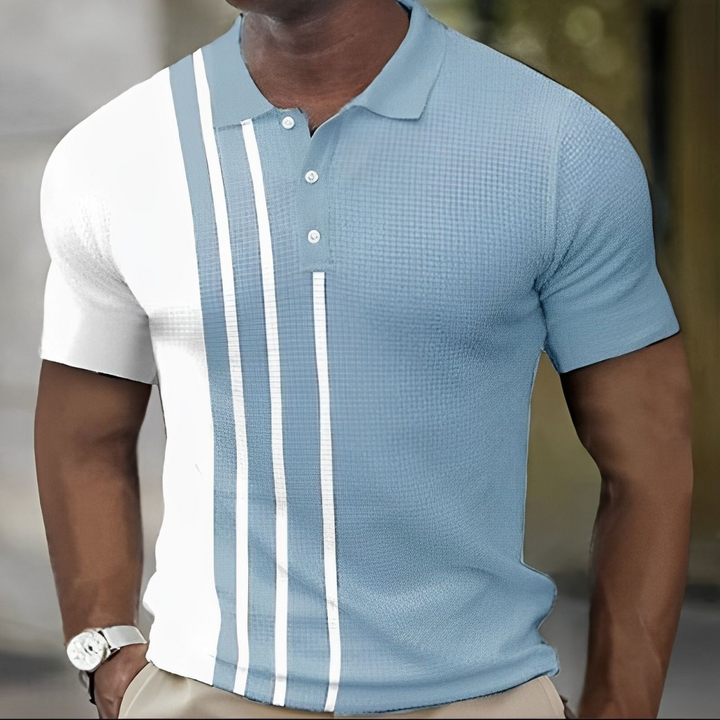 Rick™|Heren Poloshirt met Stijlvolle Strepen