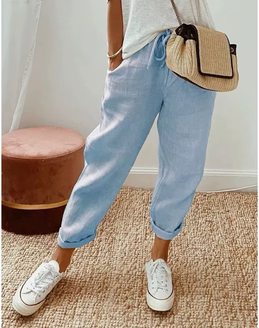 Elin™|Linnen broek