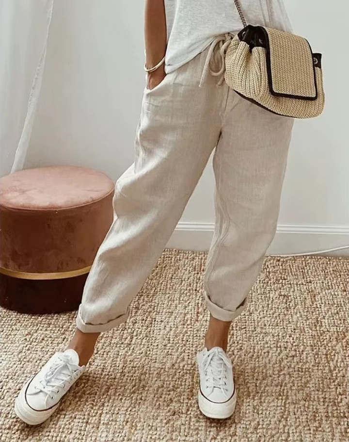 Elin™|Linnen broek