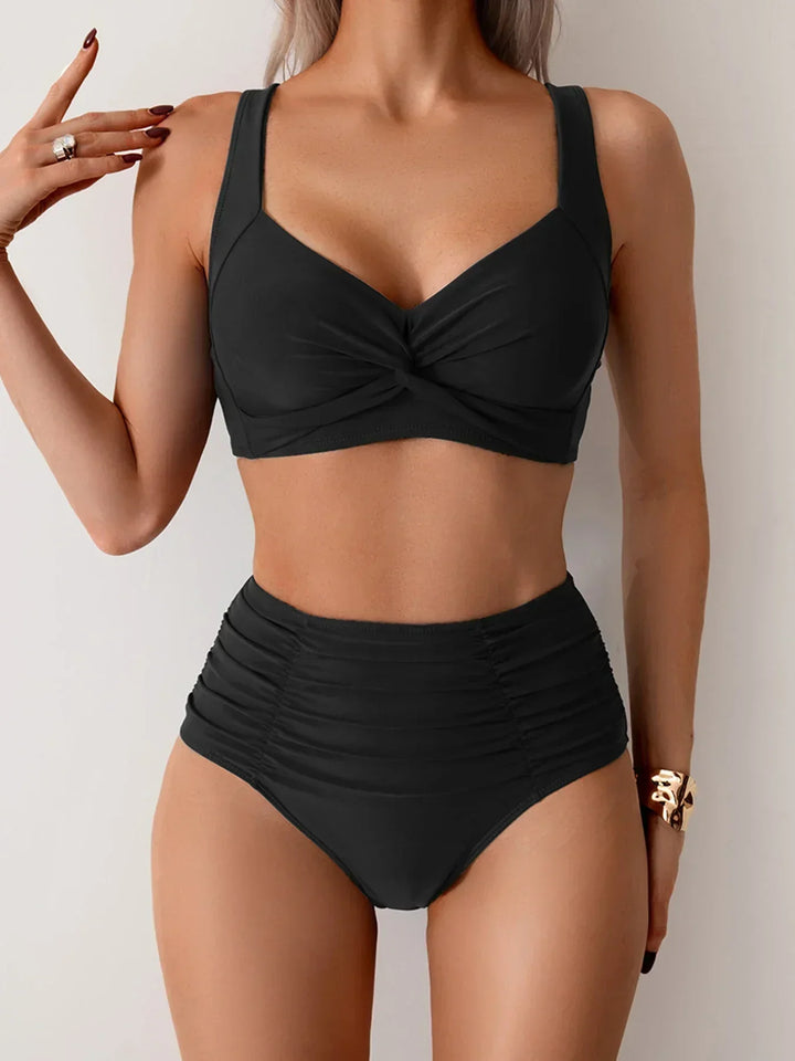 Nadine™|Bandeau bikini met ruffles