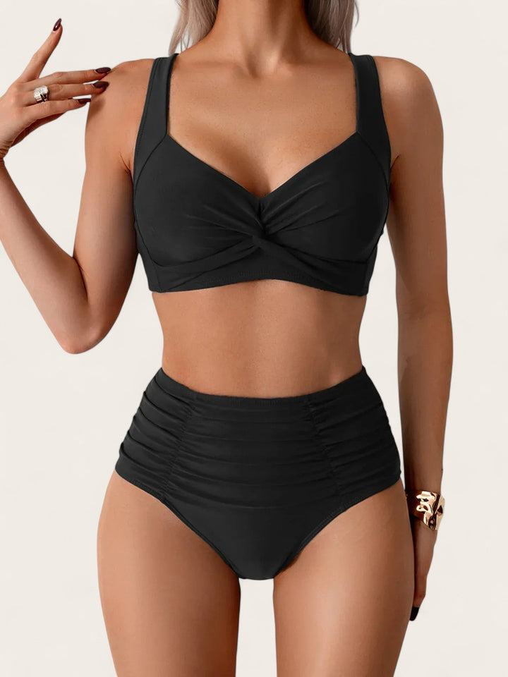 Nadine™|Bandeau bikini met ruffles
