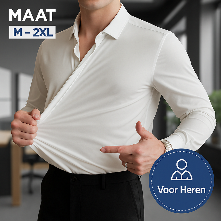 Albert™|Kreukvrij stretchoverhemd voor heren